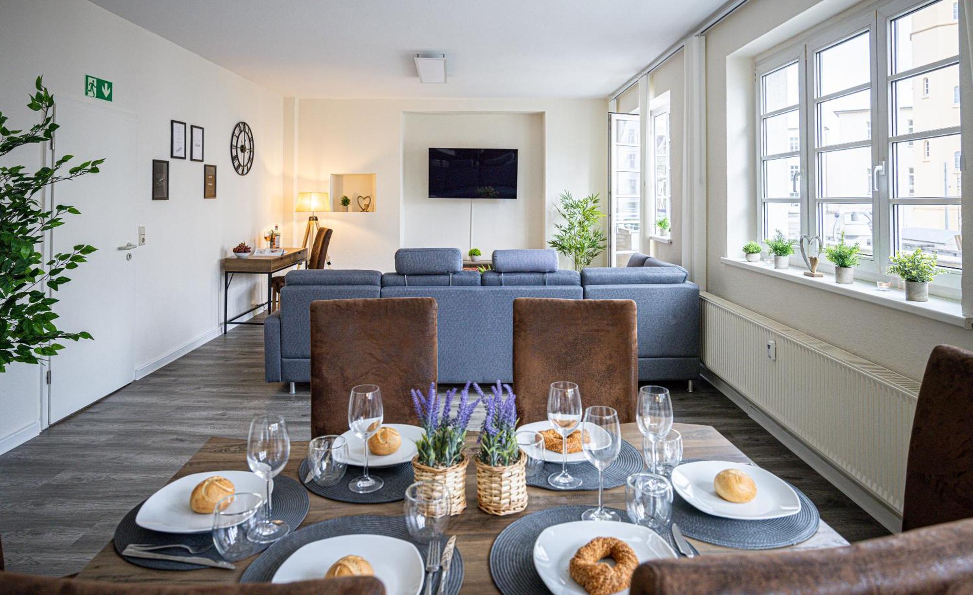 Luxus City Apartment Sauna Balkon Kueche Zentral 罗斯托克 外观 照片