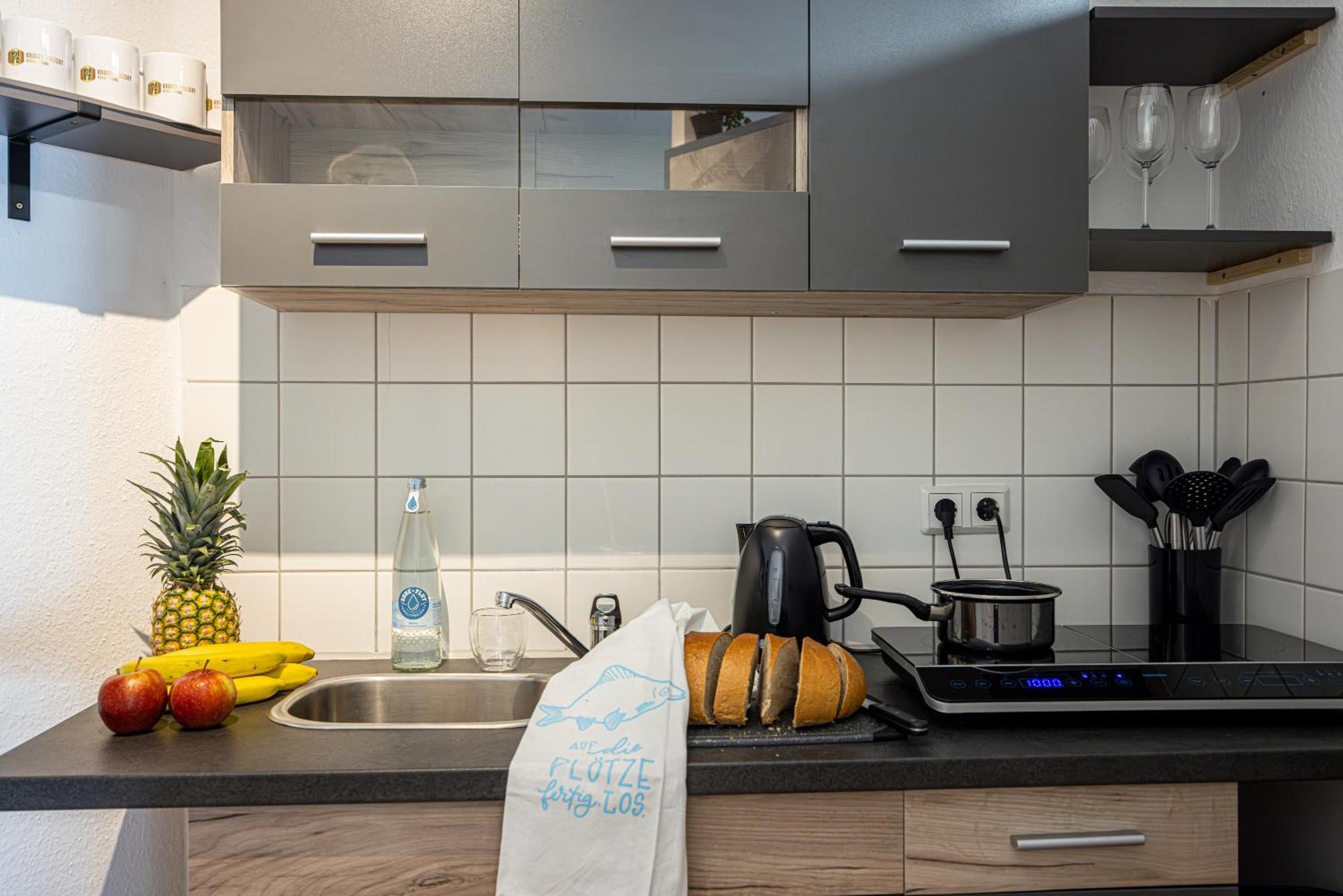 Luxus City Apartment Sauna Balkon Kueche Zentral 罗斯托克 外观 照片